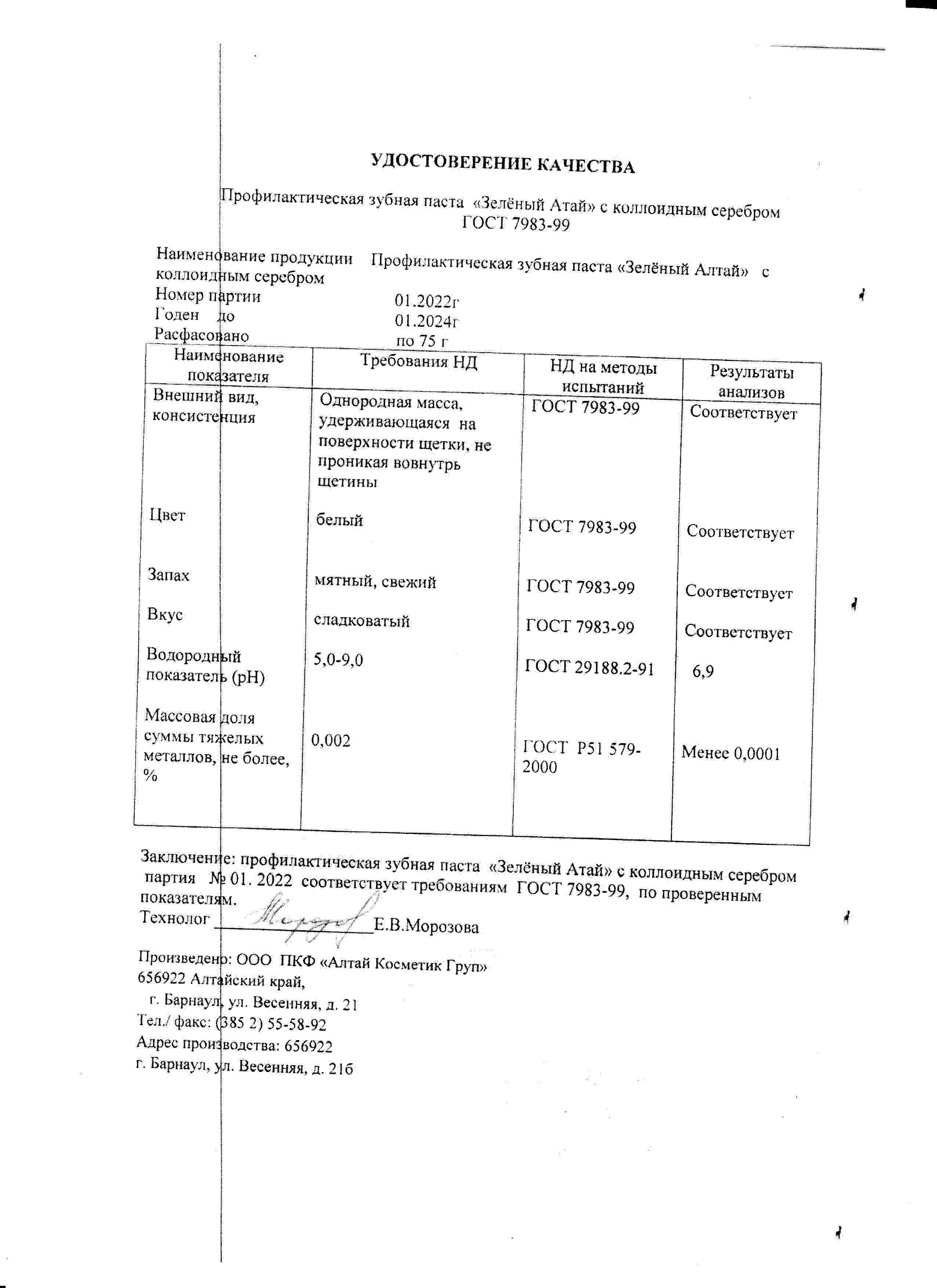 Паспорт №012022